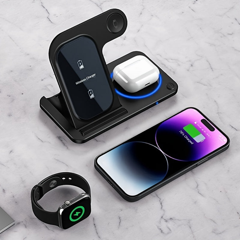 電話・時計・イヤホン用ワイヤレス充電ドック