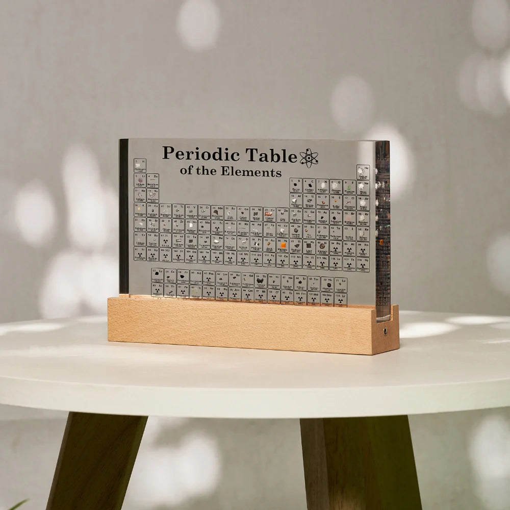 Bordlampe Akryl Periodisk Tabel Display