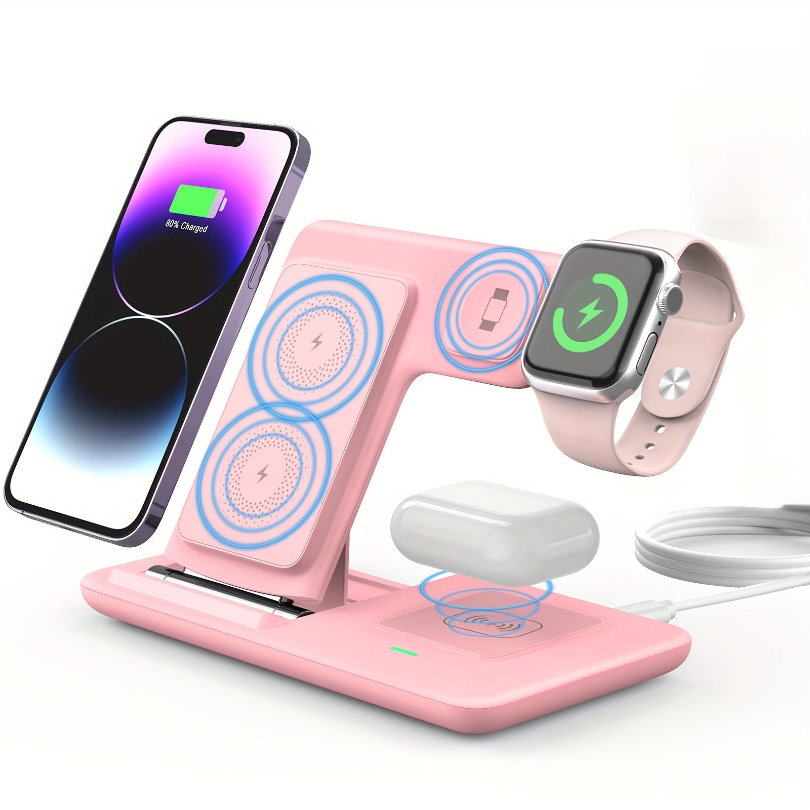 ワイヤレス充電スタンド 3イン1 磁気ドック