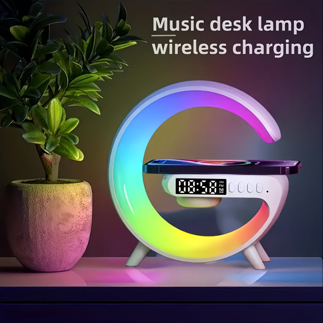 Trådløs opladerlampe med Bluetooth-højttaler