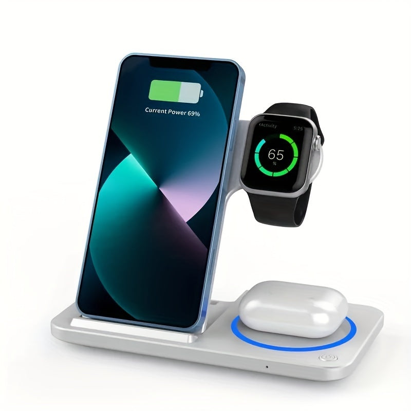 電話・時計・イヤホン用ワイヤレス充電ドック