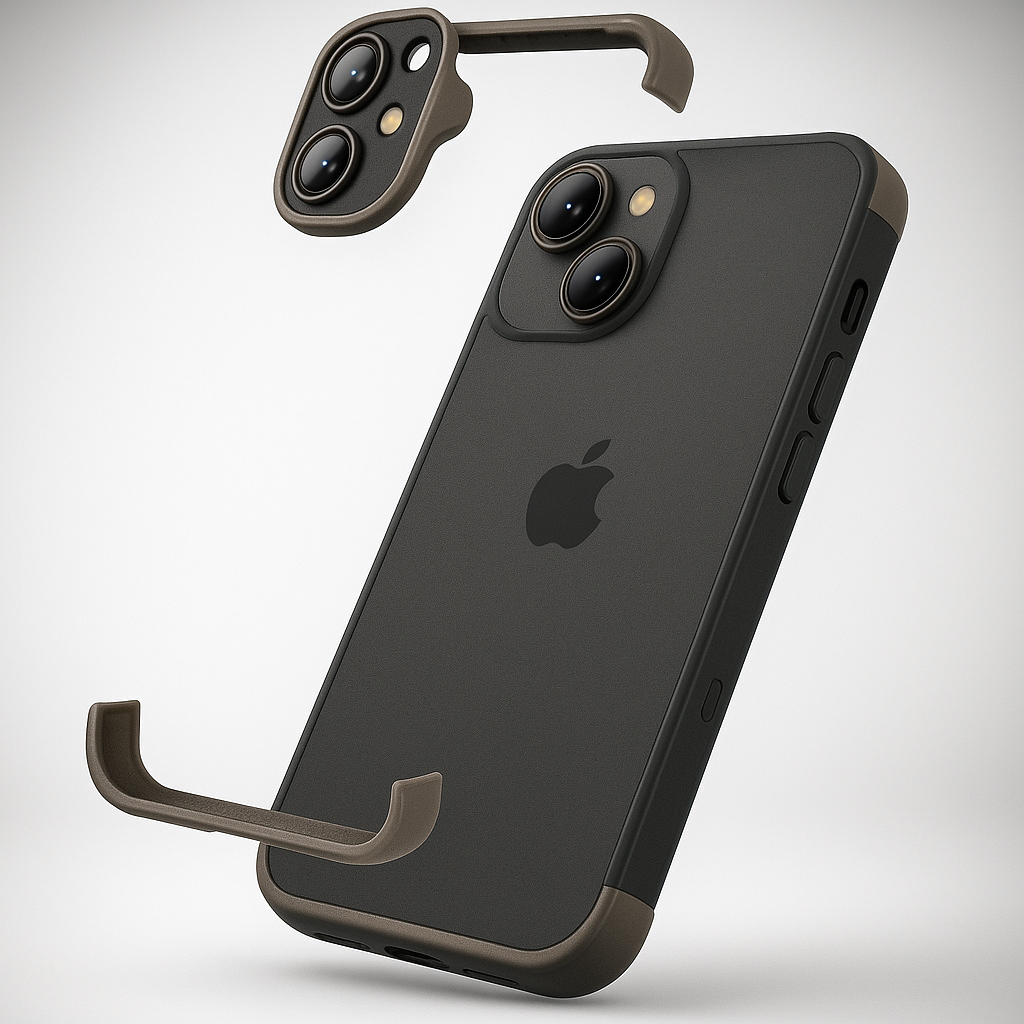 Telefoncover slankt stødabsorberende beskyttende cover