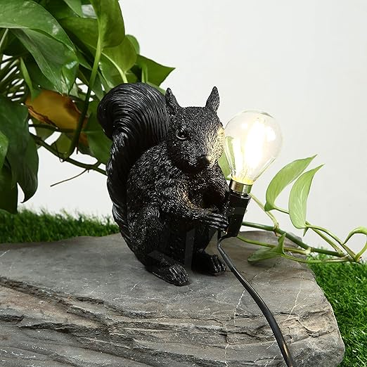 Lampe de table LED SquirrelGlow | Design mignon & lumière chaude pour enfants/chambre