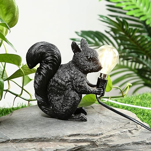 Lampe de table LED SquirrelGlow | Design mignon & lumière chaude pour enfants/chambre