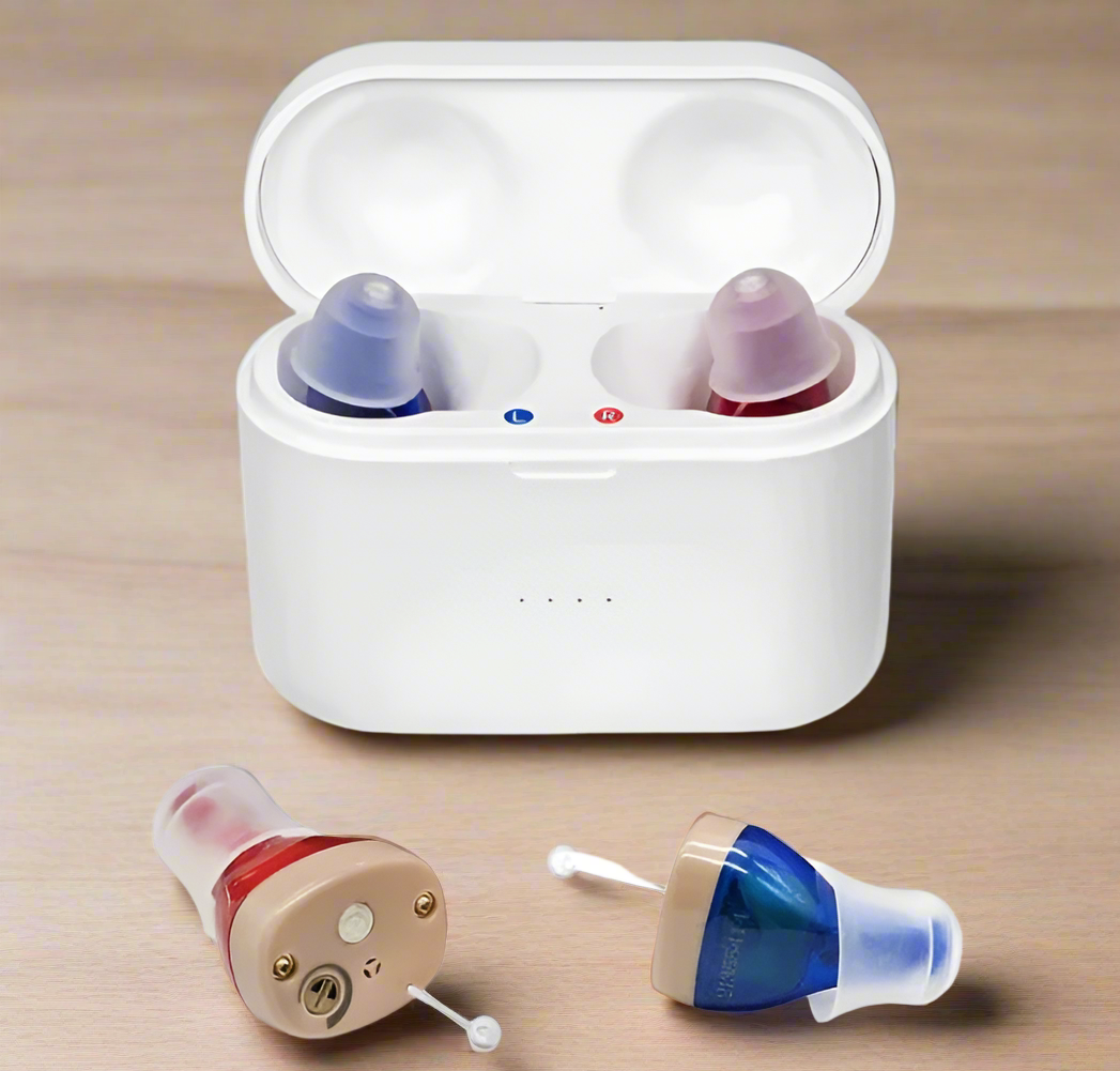 Hearing Aids Rechargeable Invisible In-Ear Design