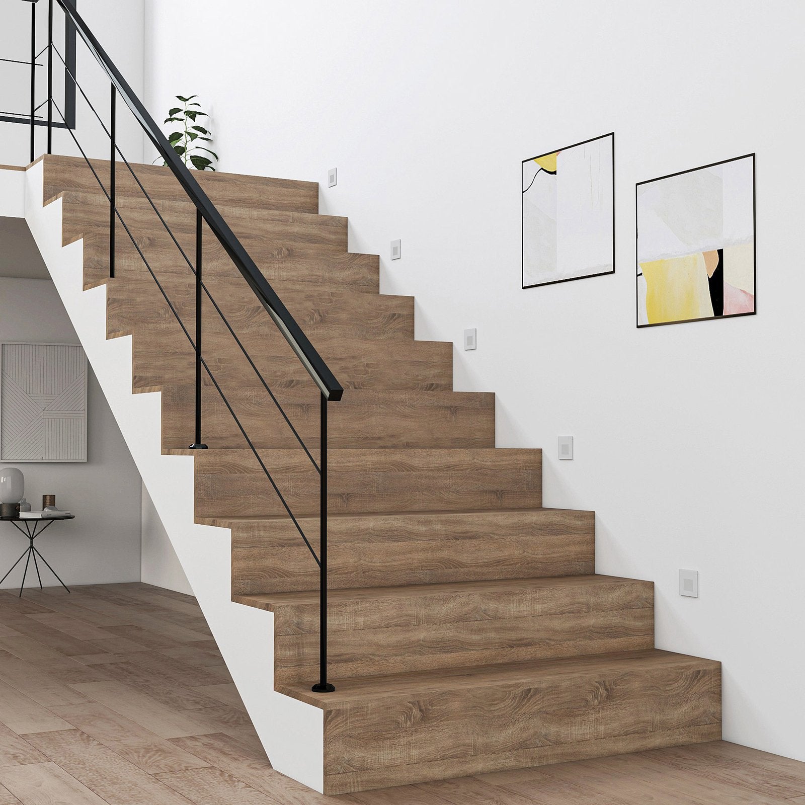 Applique murale moderne panneau LED en aluminium blanc