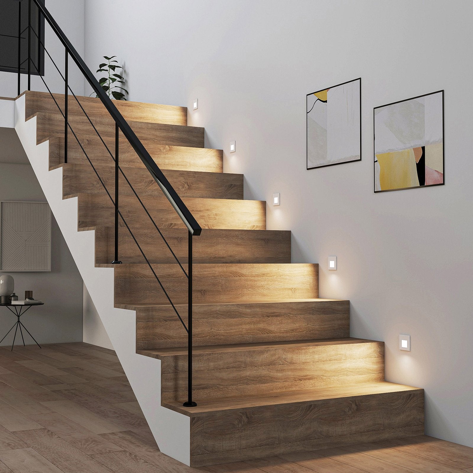 Applique murale moderne panneau LED en aluminium blanc