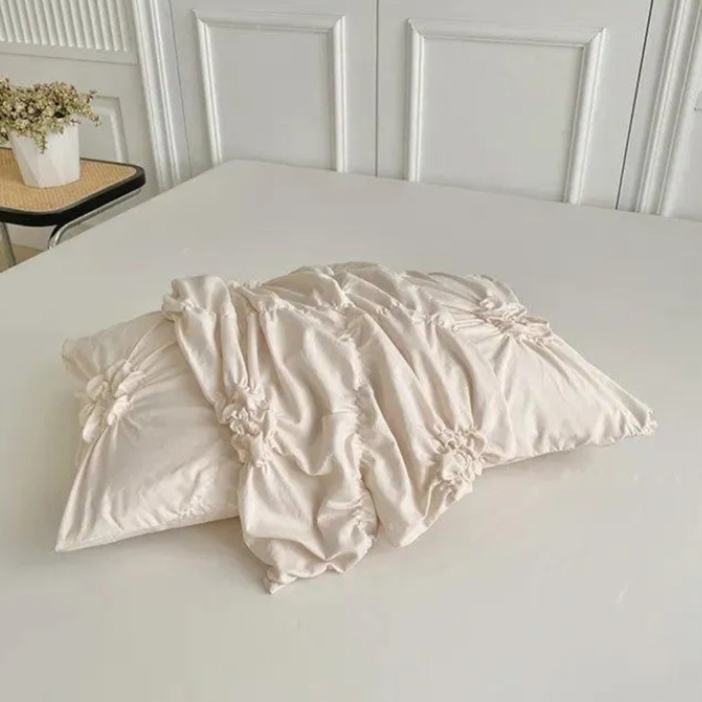 Dynebetræk Sæt Pinch Plis Blomstret Design