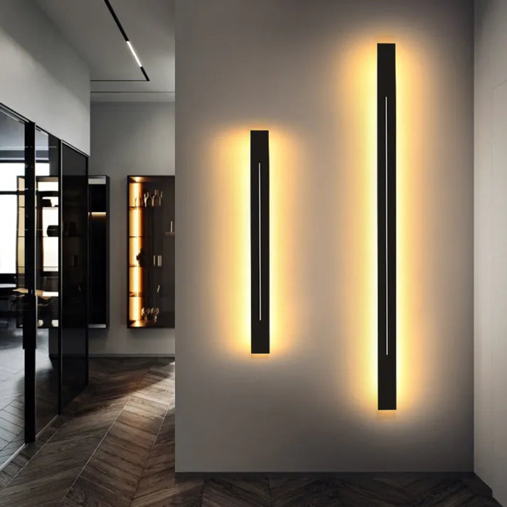 Applique murale LED | Applique intérieure verticale moderne noire