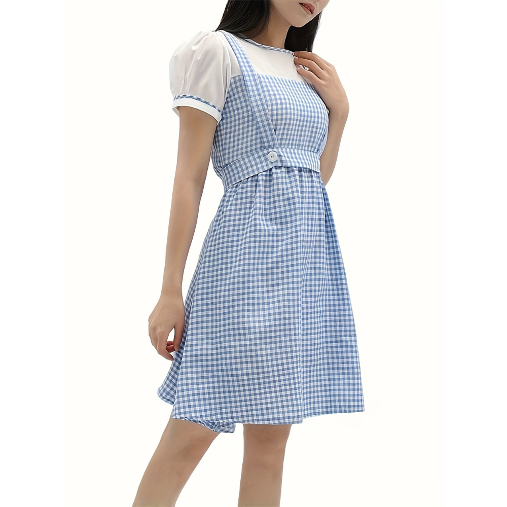 Halloween Dress Costume Dress Gingham Dress