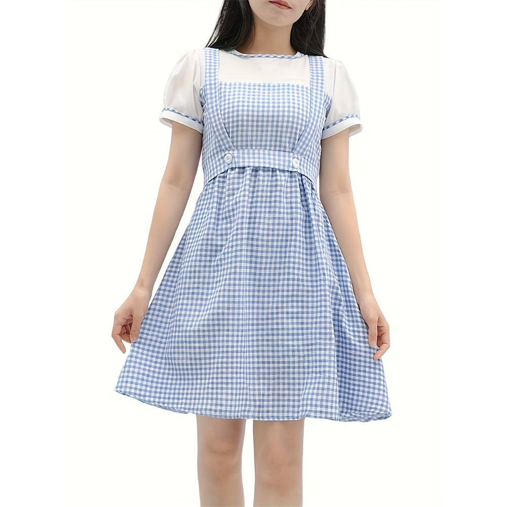 Halloween Dress Costume Dress Gingham Dress