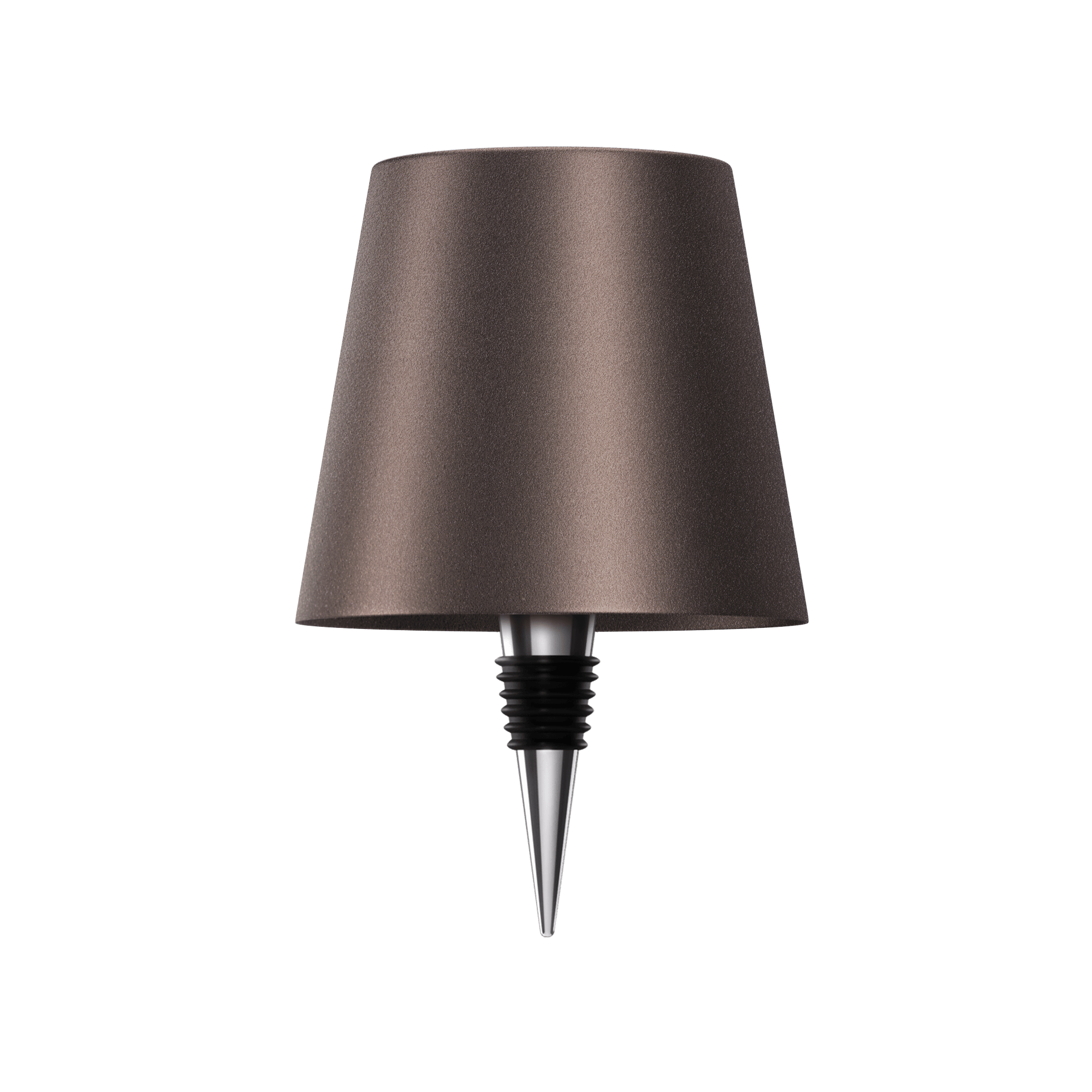 Bordlampe med base af genbrugt flaskeglas