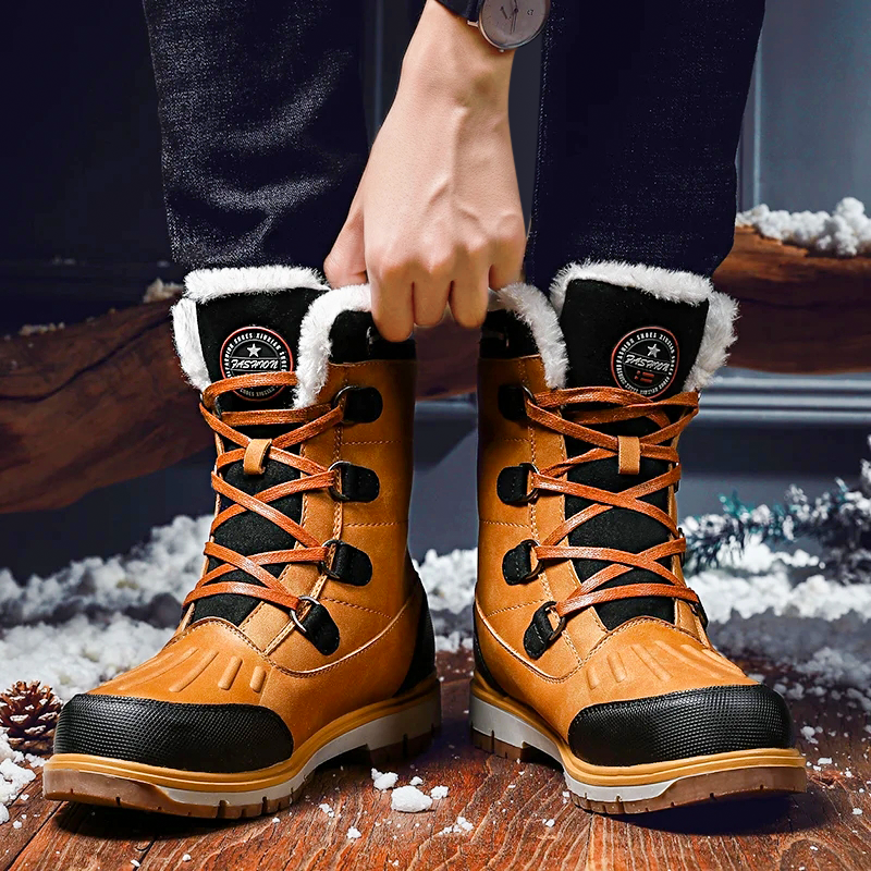 Winter Boots Waterproof Fur Lined Non Slip