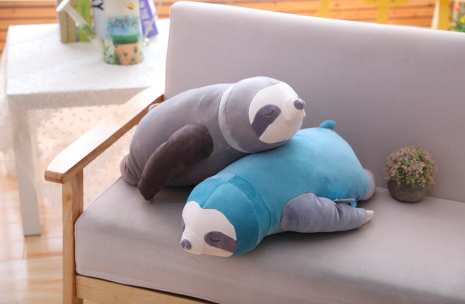 Plush Toy Soft Sloth Cushion for Kids