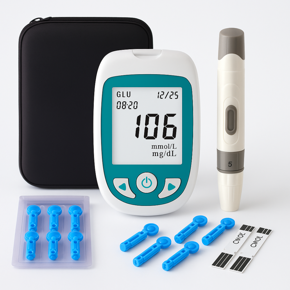 Monitor digital de glucosa preciso portátil