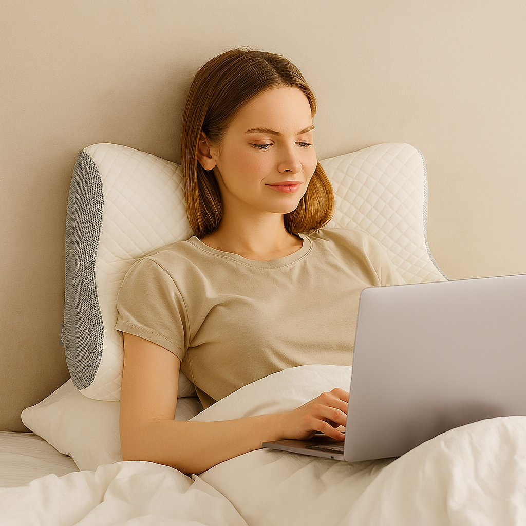 Orthopedic Memory Foam Pillow Neck Shoulder Support