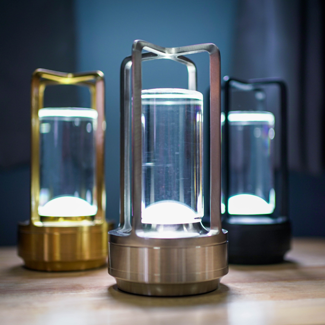 Bordlampe Krystalgas Genopladeligt Lys