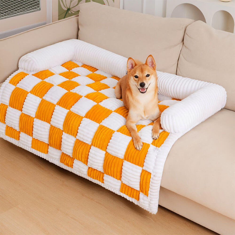 Tapis pour lit de chien – Coussin doux antidérapant pour animal de compagnie