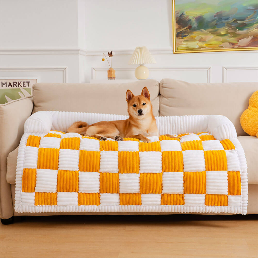 Tapis pour lit de chien – Coussin doux antidérapant pour animal de compagnie