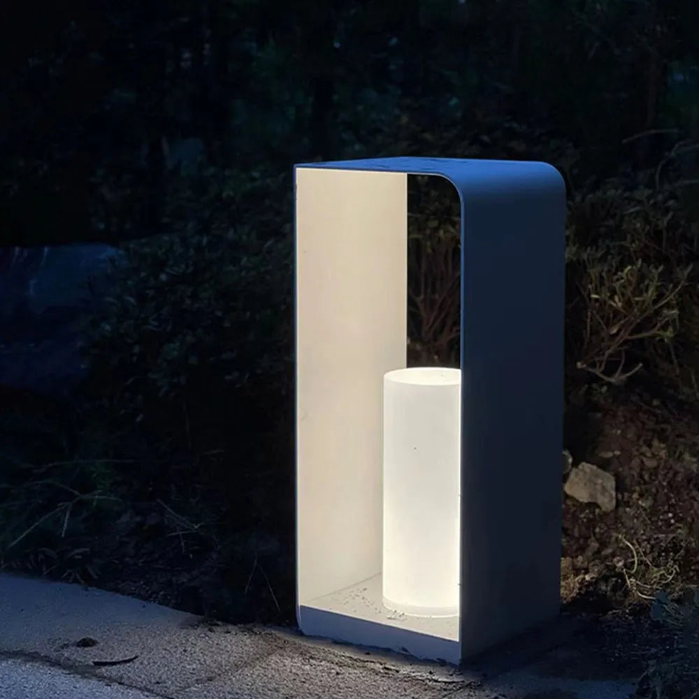 Udendørs gulvlampe solmetal LED-lys