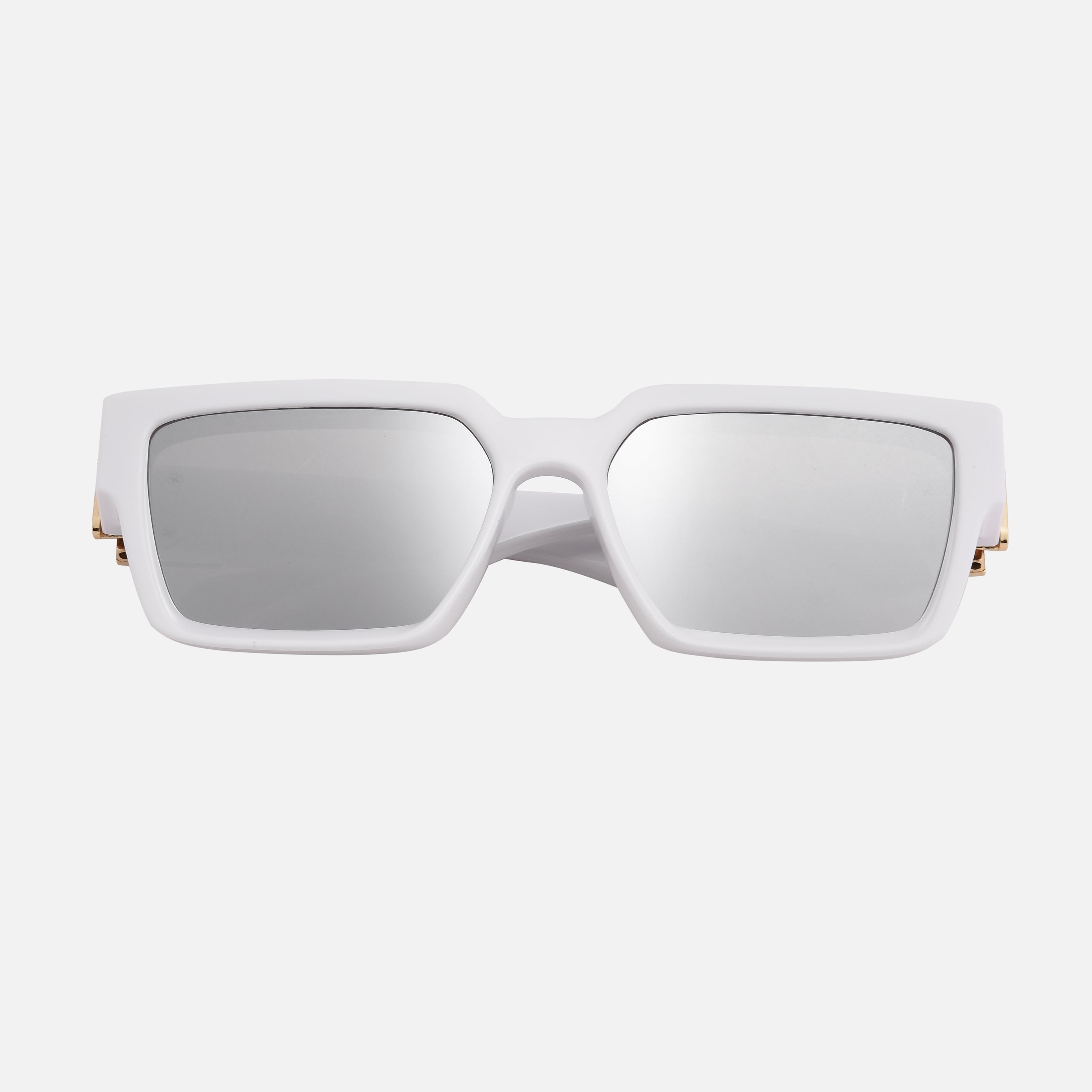 Lunettes de soleil carrées noires avec protection UV