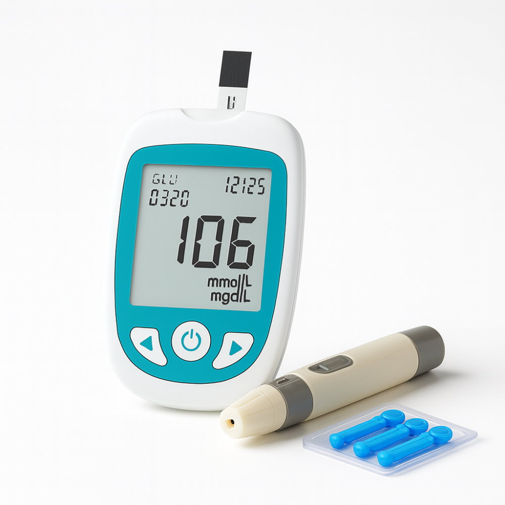 Kit de Monitor Digital de Glucosa en Sangre y Colesterol para Pruebas de Salud en Casa