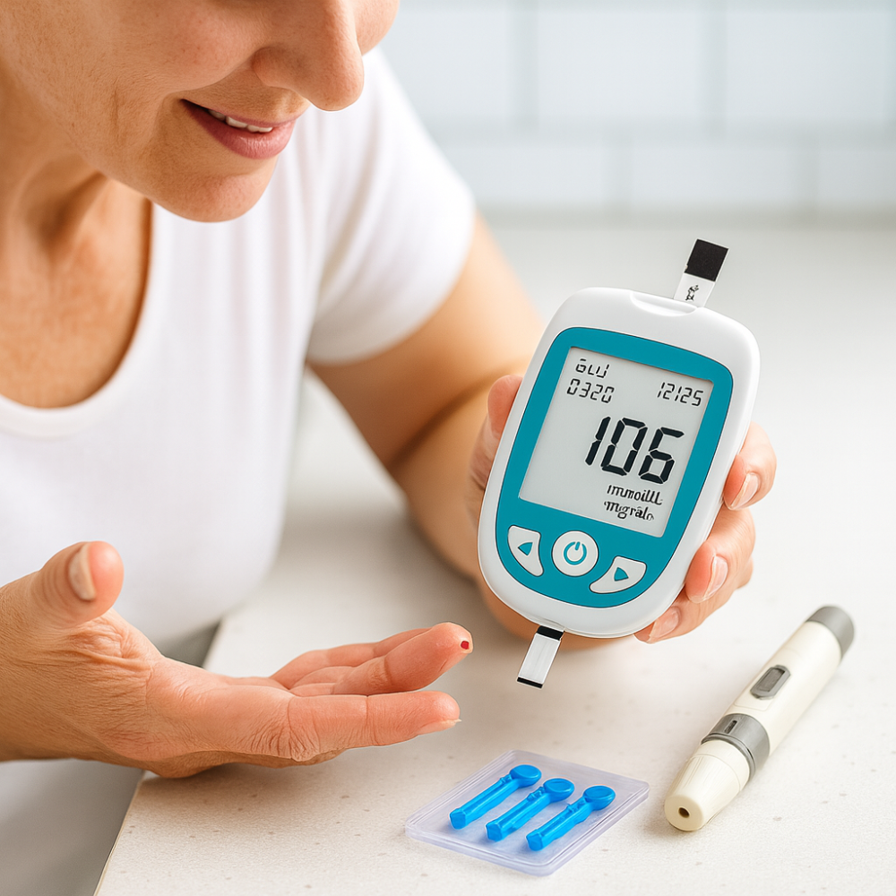 Kit de Monitor Digital de Glucosa en Sangre y Colesterol para Prueba de Salud en Casa