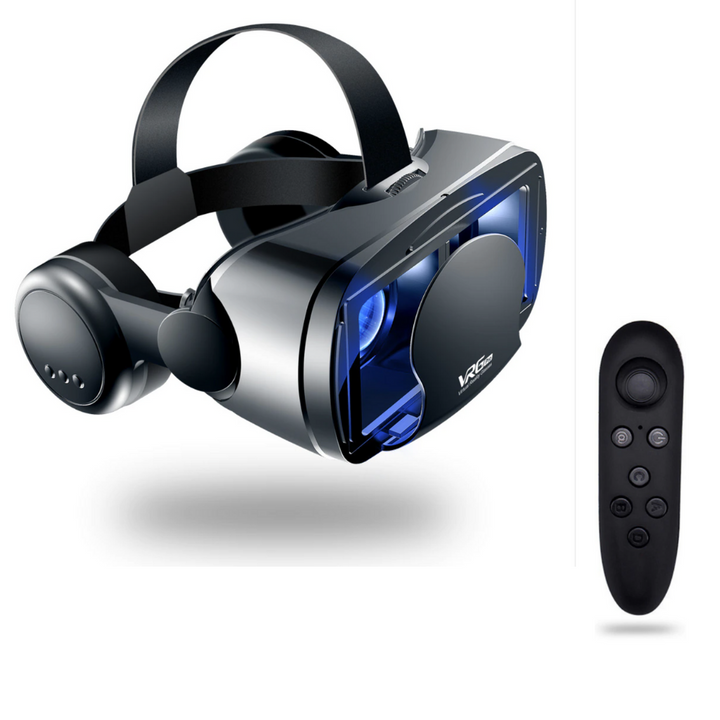 VR Headset with Built-In Headphones