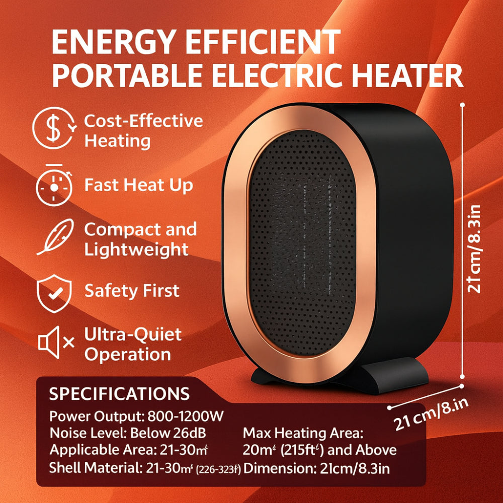 Electric Heater Portable Energy Efficient Warmer
