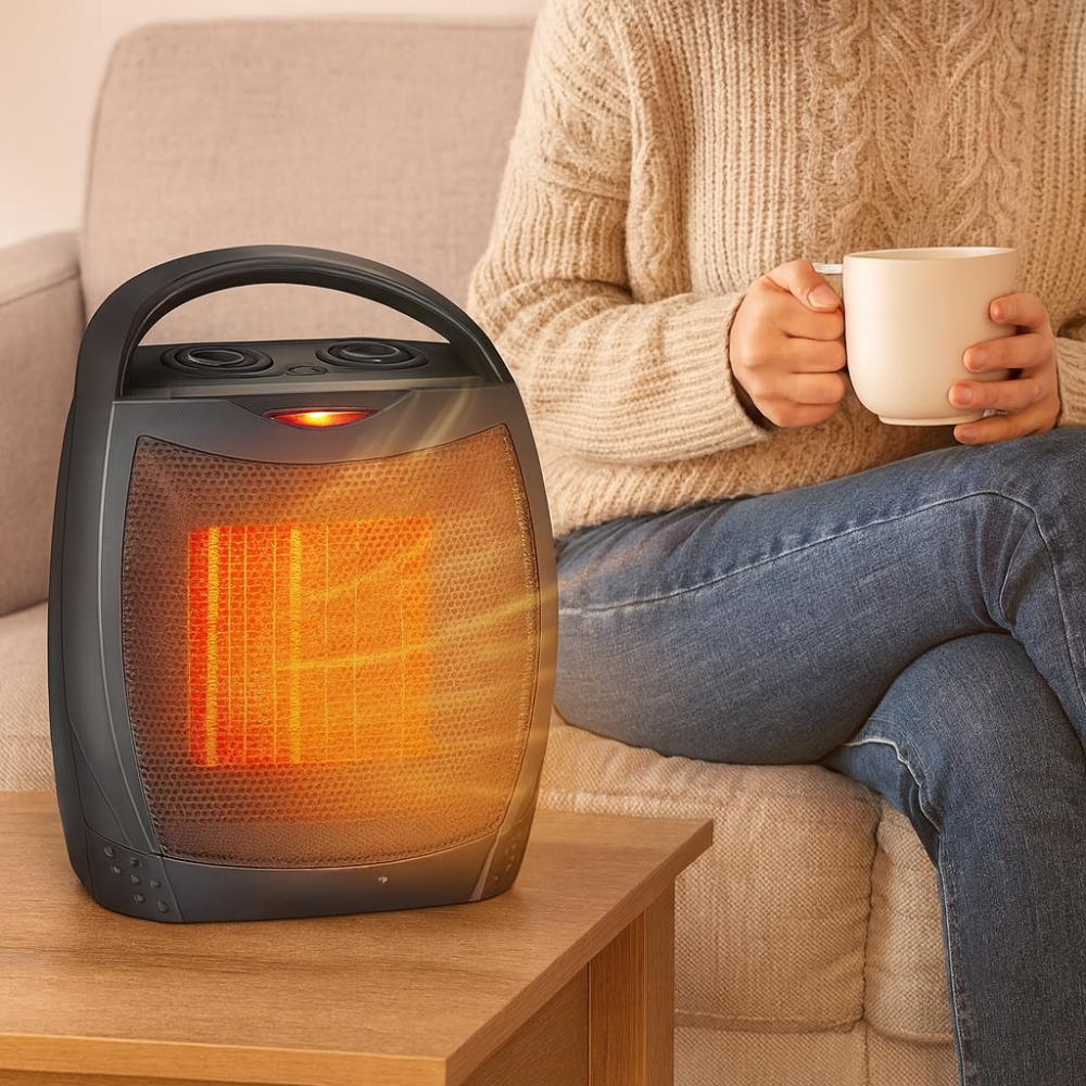 Electric Space Heater Portable Ceramic Indoor Heater Remote Control
