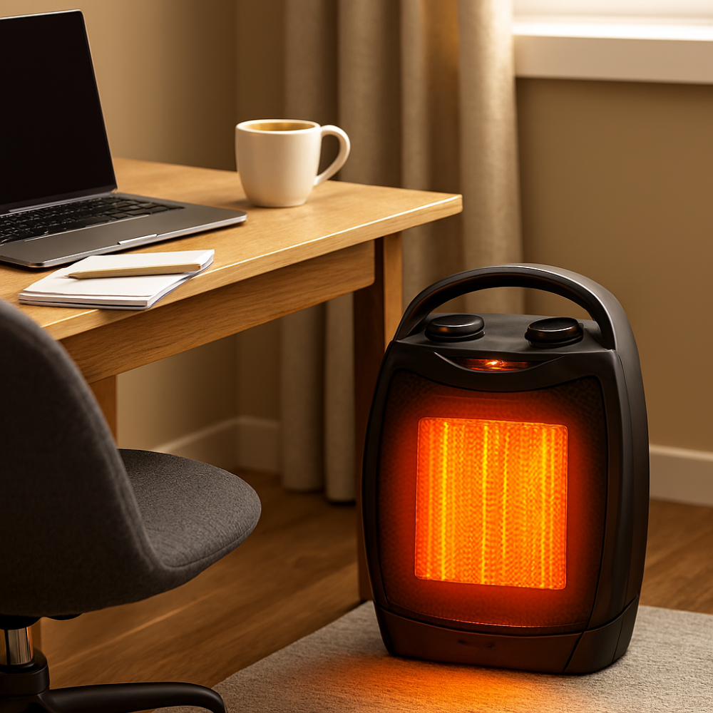 Electric Space Heater Portable Ceramic Indoor Heater Remote Control