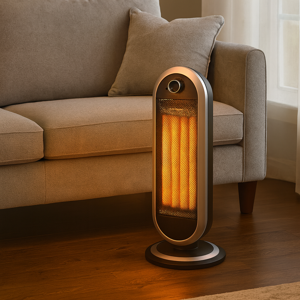 Electric Space Heater Portable Indoor Energy Efficient Oscillating