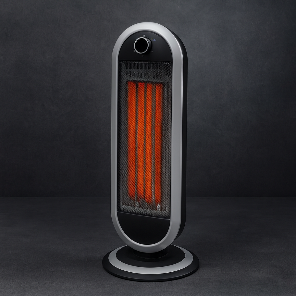 Calefactor eléctrico portátil para interiores eficiente en energía oscilante
