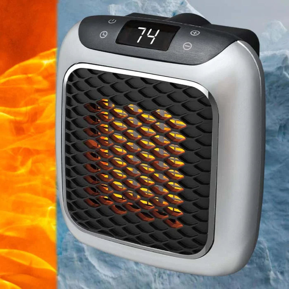 Electric Space Heater Digital Thermostat Home Office Use