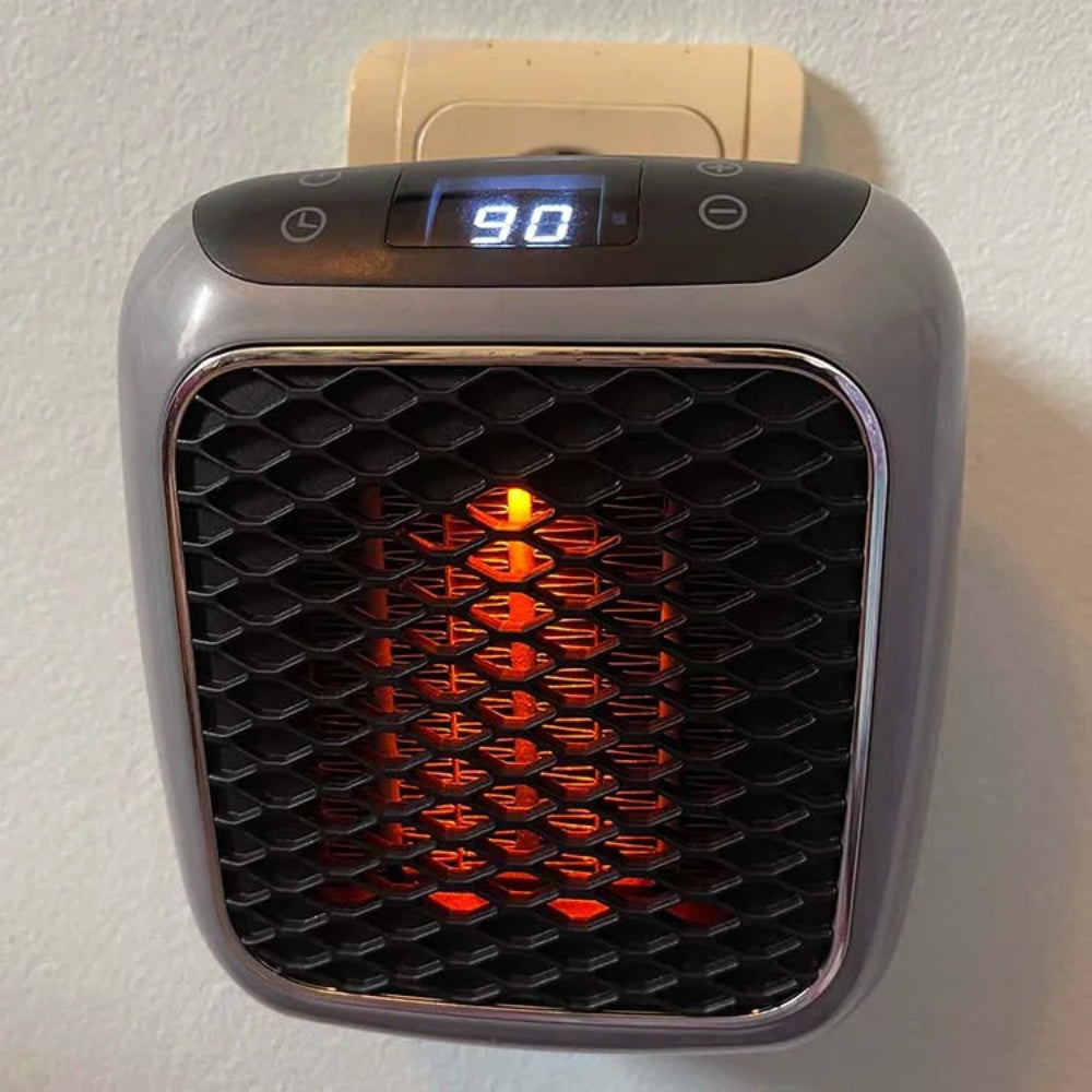 Calefactor eléctrico con termostato digital para uso en casa y oficina