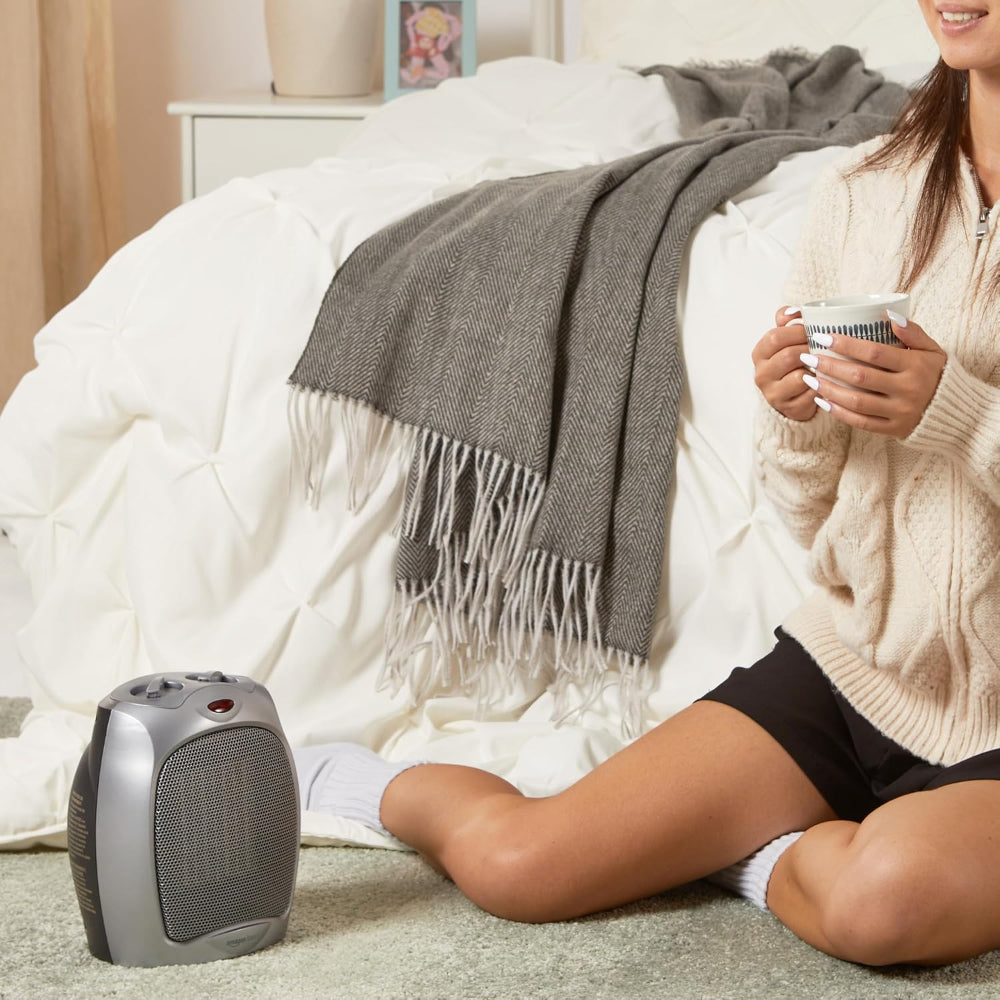 Calefactor eléctrico portátil de cerámica para interiores con control de termostato