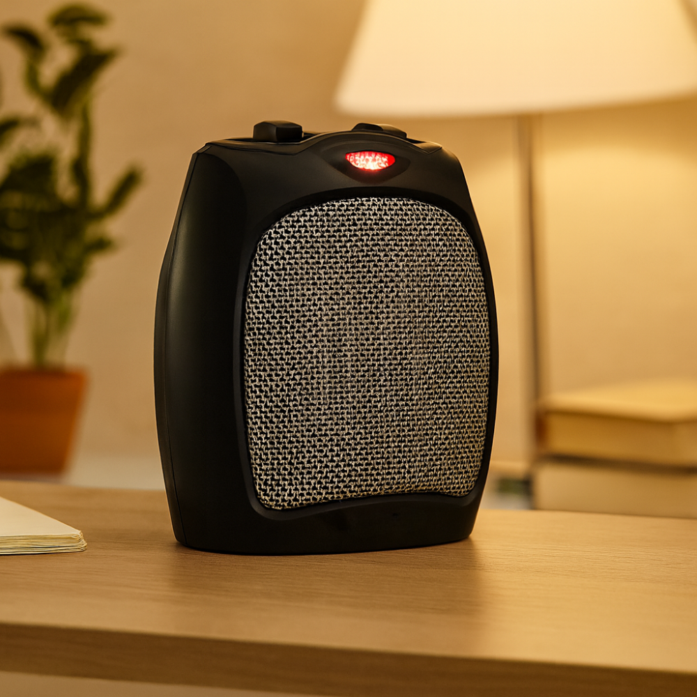 Electric Space Heater Portable Ceramic Indoor Heater Thermostat Control