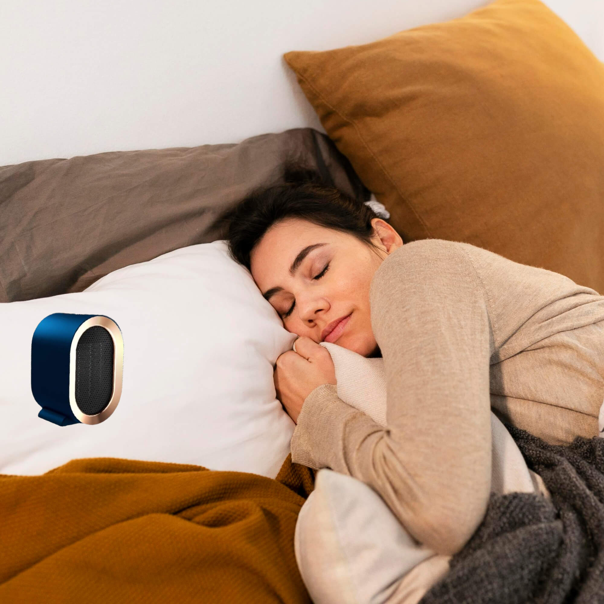 Calefactor Cerámico Portátil de Bajo Consumo para Hogar y Oficina