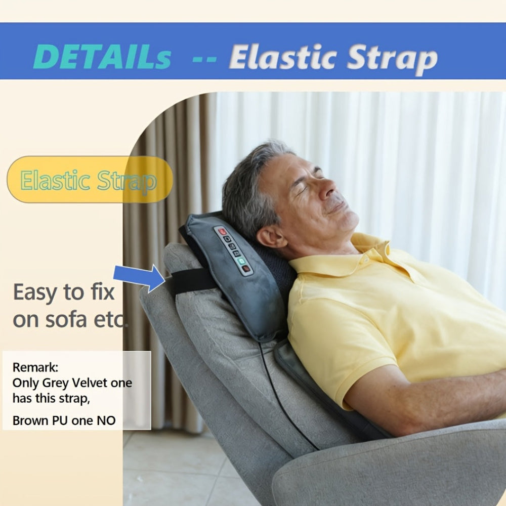 Full Body Massage Mat Heat Vibration Back Relief Pad
