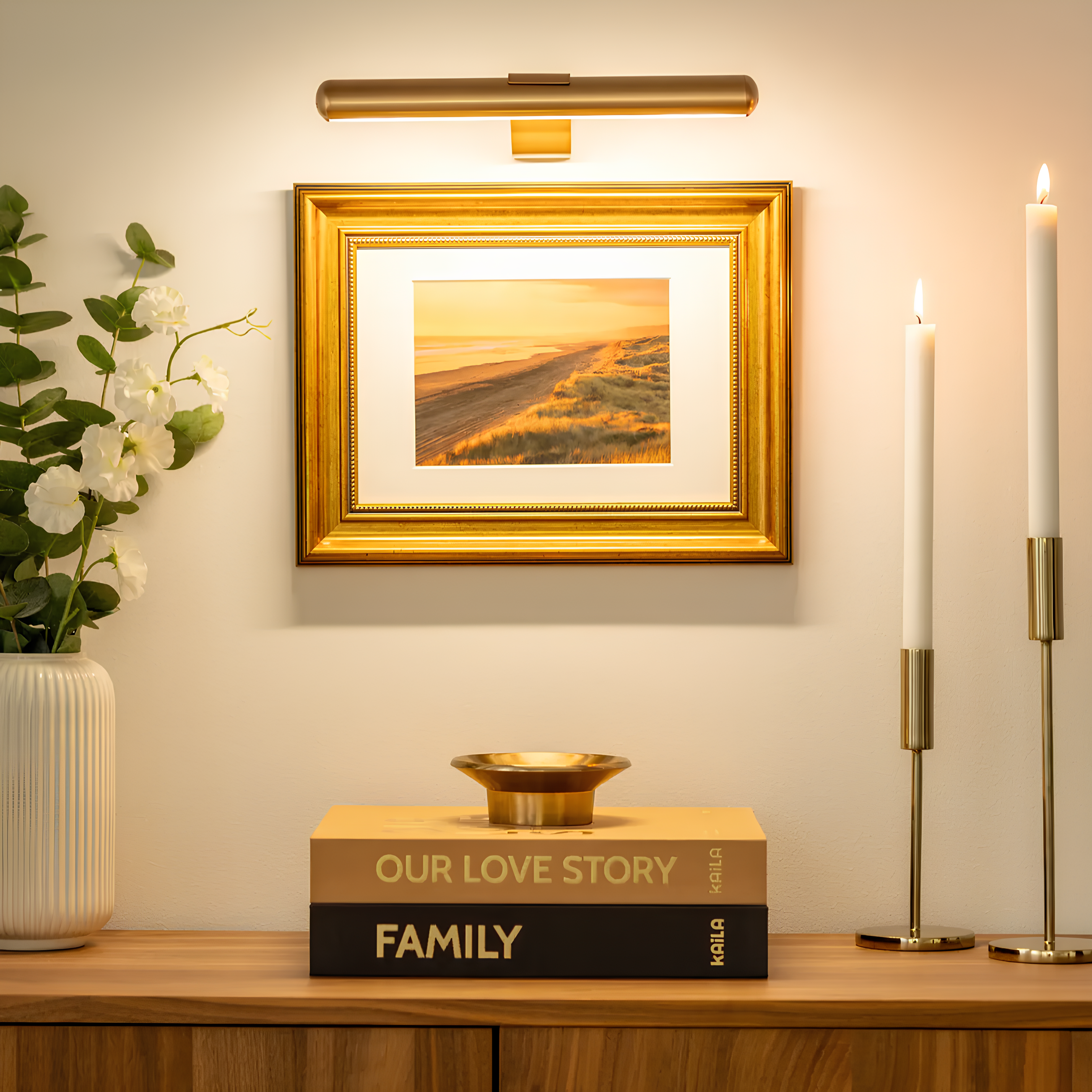Lampada da parete regolabile senza fili faretti per quadri