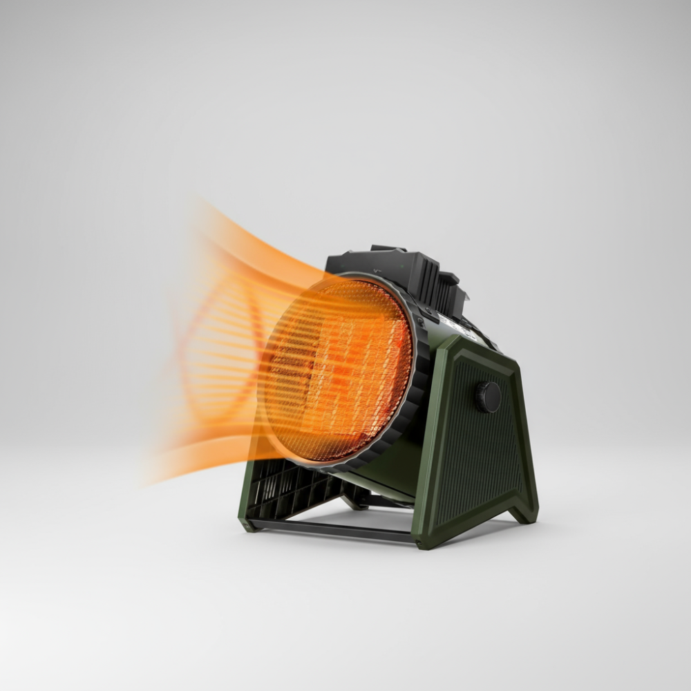 Electric Space Heater Adjustable Thermostat Greenhouse Home Use