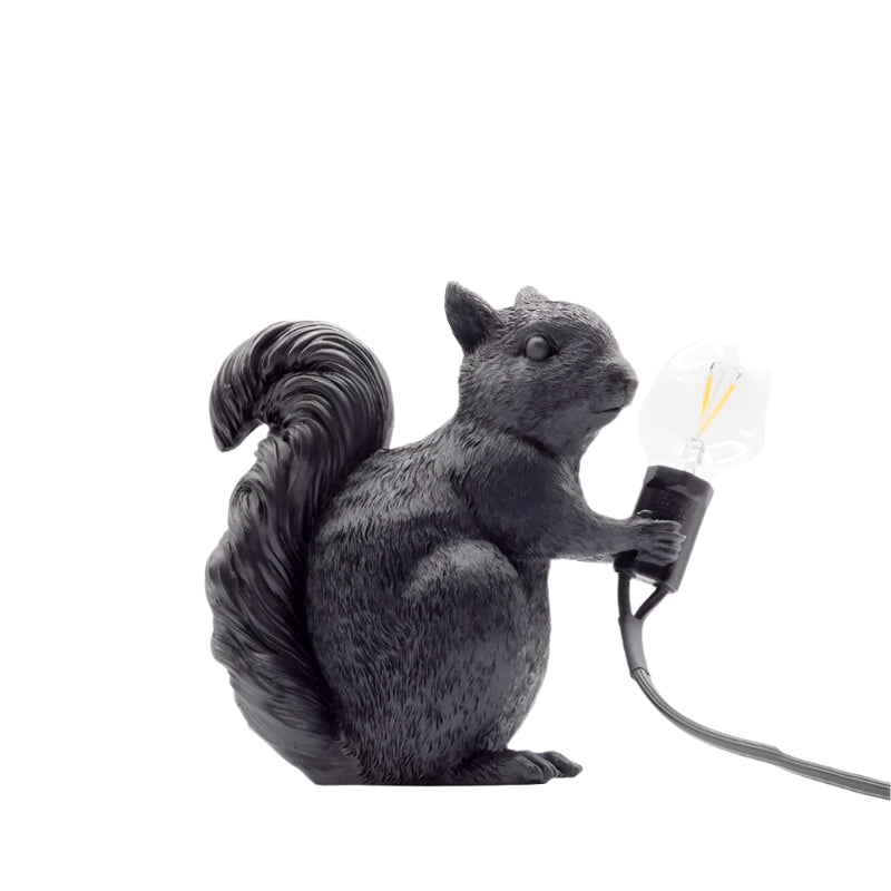 Lampe de table LED SquirrelGlow | Design mignon & lumière chaude pour enfants/chambre