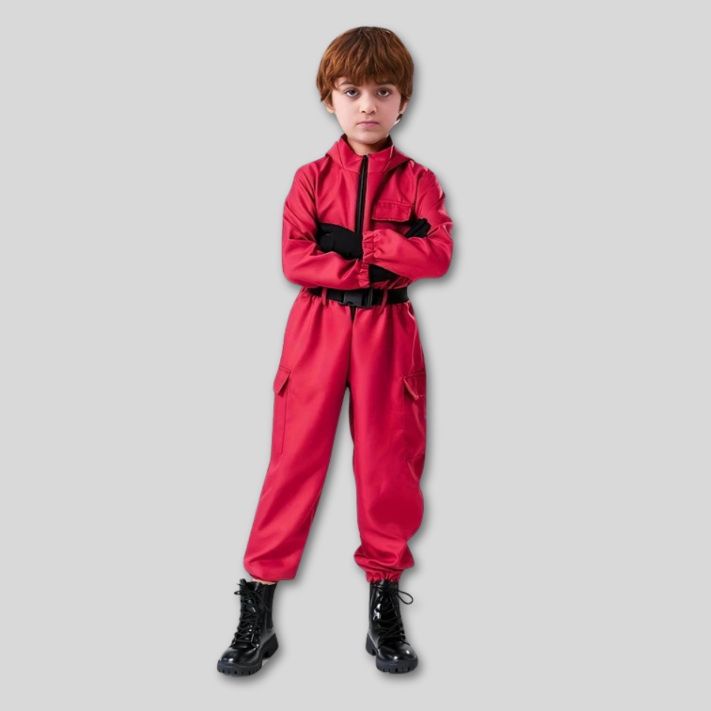 ハロウィン キッズ レッドガード コスチューム ジャンプスーツ