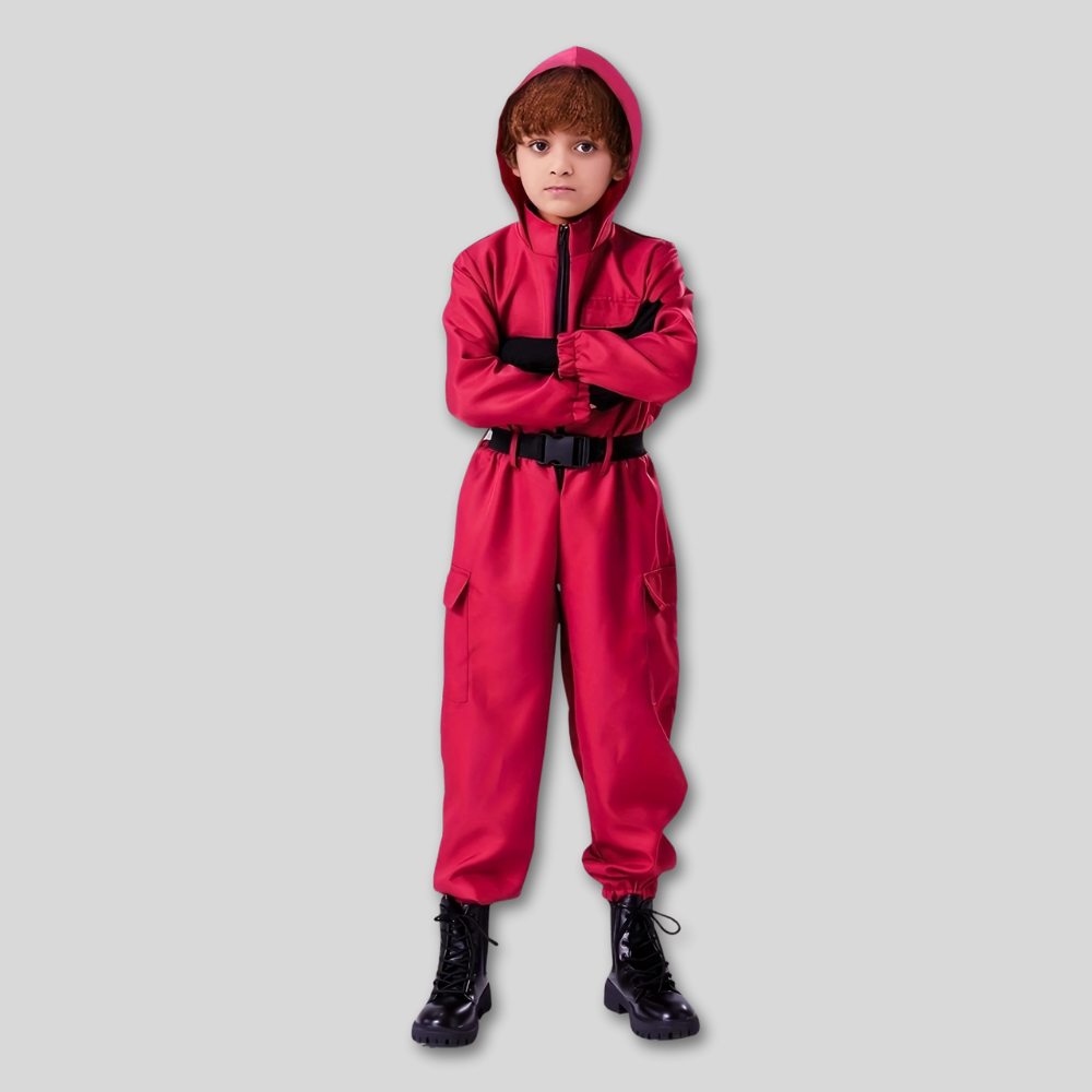 ハロウィン キッズ レッドガード コスチューム ジャンプスーツ