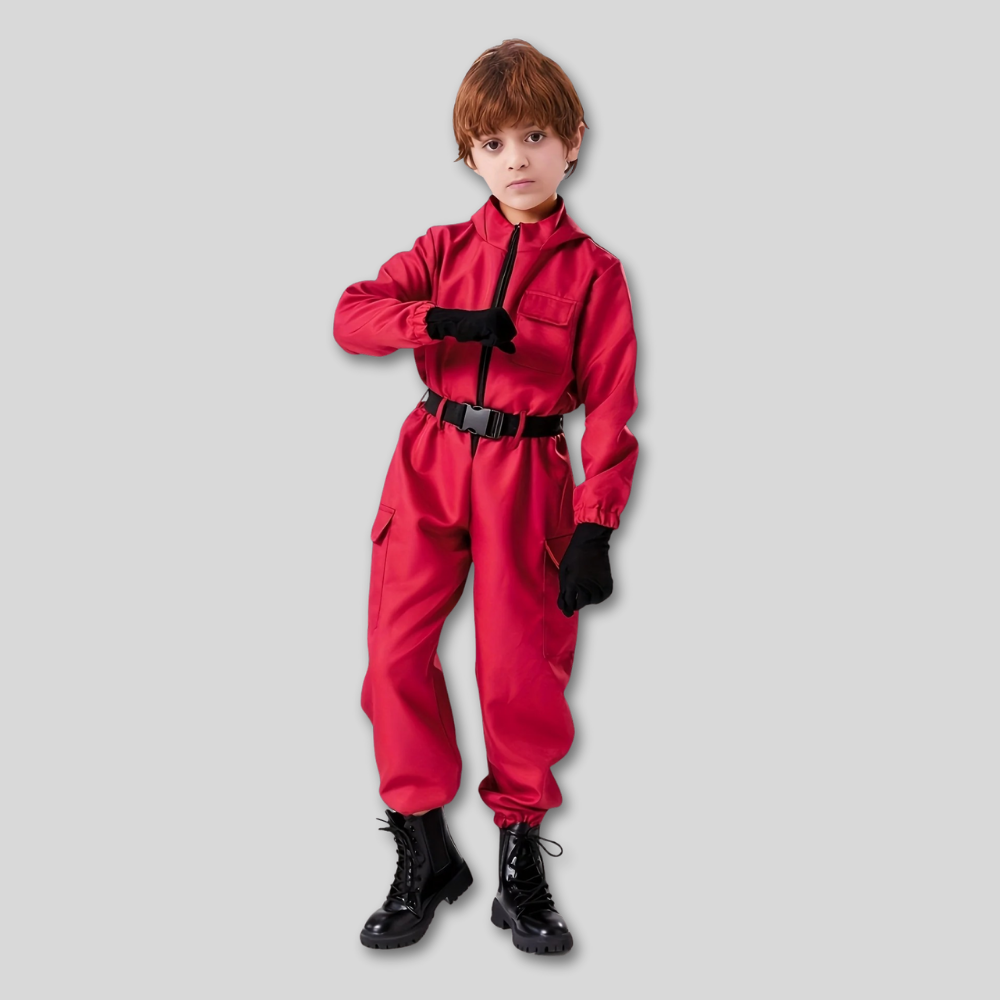 ハロウィン キッズ レッドガード コスチューム ジャンプスーツ