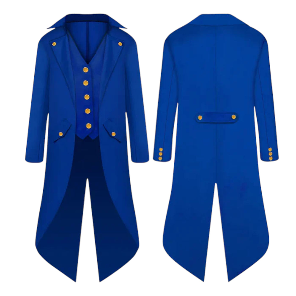 Halloween Clown Costume Gothic Tailcoat Jacket