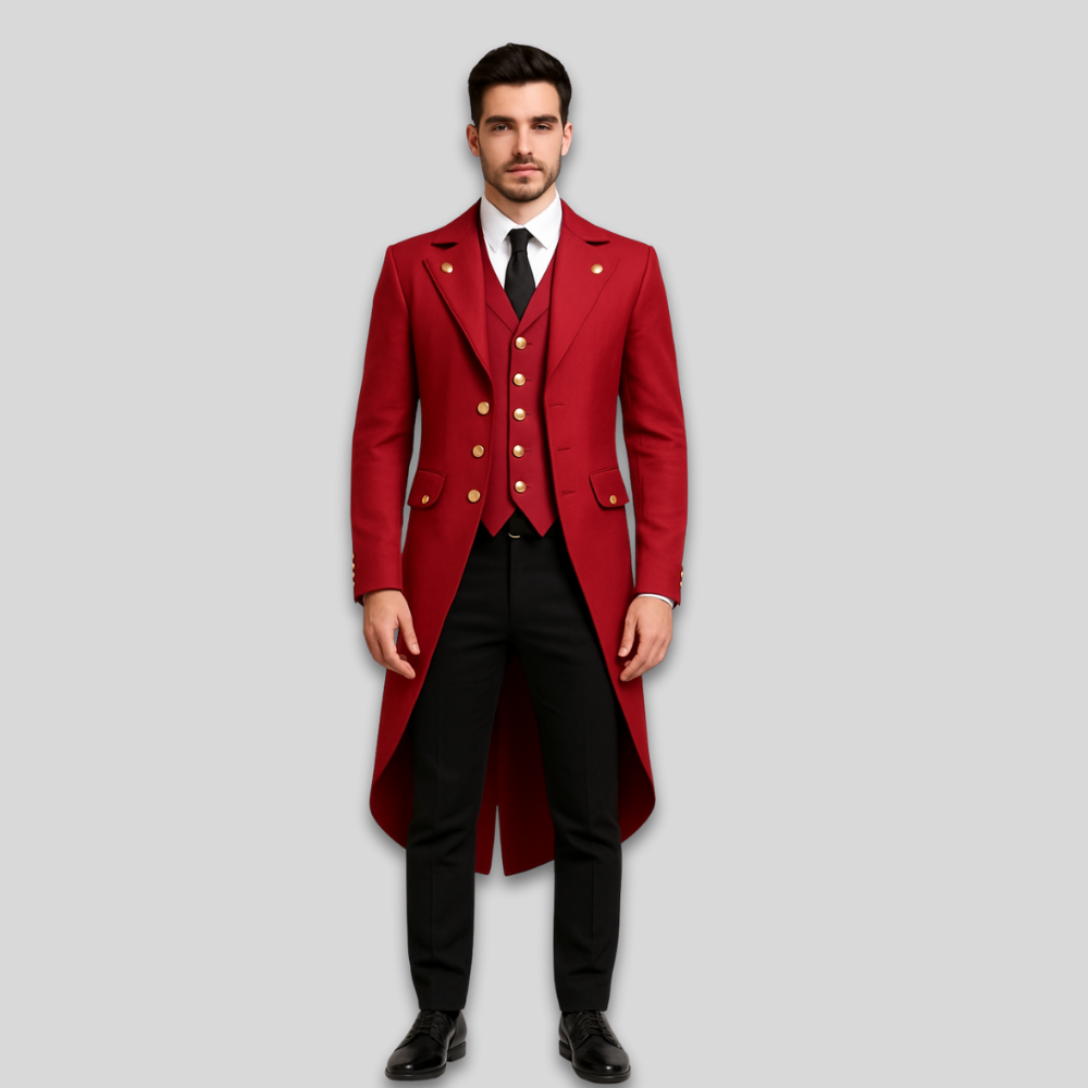 Halloween Clown Costume Gothic Tailcoat Jacket