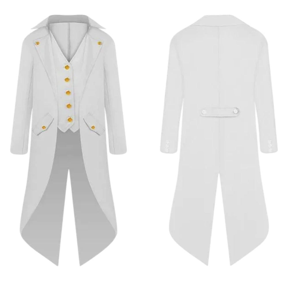 Halloween Clown Costume Gothic Tailcoat Jacket