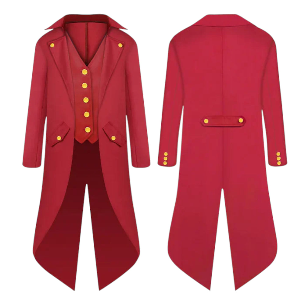 Halloween Clown Costume Gothic Tailcoat Jacket