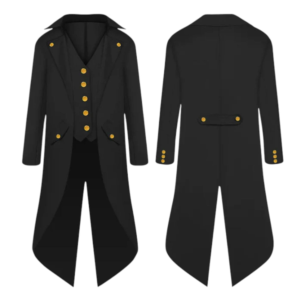 Halloween Clown Costume Gothic Tailcoat Jacket